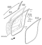 Diagram for 2020 Kia Sedona Door Moldings - 82260A9010