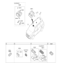 Diagram for 2016 Kia Sedona Dome Light - 92800A9200GBU