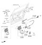 Diagram for Kia Sedona Door Handle - 83651A9500