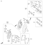 Diagram for Kia Brake Caliper - 58310A9A00