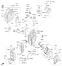 Diagram for Kia Sedona Transmission Mount - 452184G141