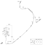 Diagram for 2021 Kia Sedona Parking Brake Cable - 59750A9000
