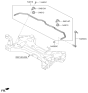 Diagram for 2019 Kia Sedona Sway Bar Kit - 54810A9500