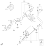 Diagram for Kia Sedona Muffler - 28600A9220