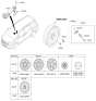 Diagram for Kia Sedona Spare Wheel - 52910A9400