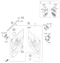 Diagram for 2020 Kia Sedona Power Window Switch - 93570A9EC0DG1