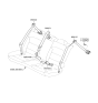 Diagram for Kia Niro Seat Belt - 89810G5500WK