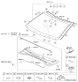 Diagram for Kia Windshield - 86111G5040