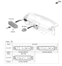 Diagram for Kia Niro Dimmer Switch - 93700G5FB0CGS