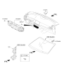 Diagram for 2020 Kia Niro A/C Switch - 97250G5CH0CA
