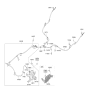 Diagram for 2018 Kia Niro Parking Brake Cable - 59770G2300