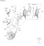 Diagram for Kia Niro EV Seat Cover - 88460Q4050DPR