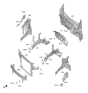 Diagram for Kia Niro EV Radiator Support - 64101Q4000