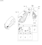 Diagram for 2026 Kia Niro Headlight Bulb - 1864765009K