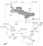 Diagram for Kia Niro EV Front Cross-Member - 62405Q4000