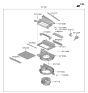 Diagram for Kia Niro Blend Door Actuator - 97124G2000