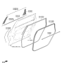 Diagram for Kia EV9 Door Seal - 83130XA000