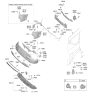 Diagram for Kia K4 Parking Assist Distance Sensor - 99310BE300BKL