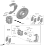 Diagram for Kia EV9 Brake Caliper - 58190DOA00