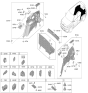 Diagram for Kia EV9 Cup Holder - 857E3XA000DFS
