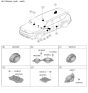 Diagram for Kia EV9 Car Speakers - 96380XA500
