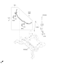 Diagram for Kia EV9 Sway Bar Bracket - 54815DO000
