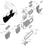 Diagram for Kia EV9 Center Console Base - 84610XA010DFS