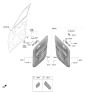 Diagram for Kia EV9 Power Window Switch - 93571DO010RBQ