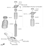 Diagram for Kia EV9 Bump Stop - 55326XA000
