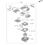 Diagram for Kia EV9 Cabin Air Filter - 97133XA000