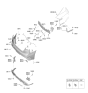 Diagram for 2022 Kia Stinger Parking Assist Distance Sensor - 99310J5200SWP