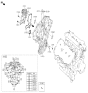 Diagram for 2025 Kia Telluride Water Pump Gasket - 213553C550