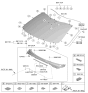 Diagram for 2022 Kia Stinger Windshield - 86110J5590