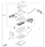 Diagram for Kia K900 Cylinder Head Gasket - 209203LA04