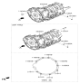 Diagram for Kia Stinger Transmission Assembly - 450004JAB0