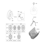 Diagram for 2023 Kia Stinger Spare Wheel - 52914J5700
