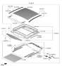 Diagram for 2022 Kia Stinger Sunroof - 81600J5300TWK