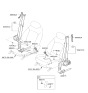 Diagram for 2022 Kia Seltos Seat Belt - 88840Q5200WK