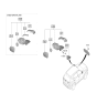 Diagram for Kia Seltos Car Mirror - 87620Q5150