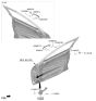Diagram for 2023 Kia Seltos Door Handle - 82651Q5710