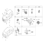 Diagram for 2025 Kia Seltos Antenna - 95460L1100