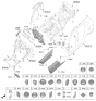 Diagram for Kia Dash Panels - 84120R5000