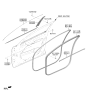Diagram for 2024 Kia Sorento Door Moldings - 82250P2000