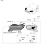 Diagram for Kia Headlight - 92102R5110