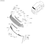 Diagram for 2024 Kia Sorento Spoiler - 87211R5000