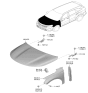 Diagram for Kia Sorento Hood Hinge - 66920R5000