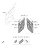 Diagram for 2024 Kia Sorento Door Handle - 82620R5000FMS