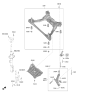Diagram for 2021 Kia Sorento Front Cross-Member - 62405R5000