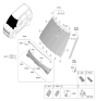 Diagram for Kia K4 Windshield Washer Nozzle - 98630CG000