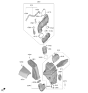 Diagram for Kia Mass Air Flow Sensor - 281643NRH0